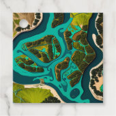 Futuristic Marshlands Bedankjes Labels (Voorkant)