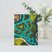 Futuristic Marshlands Briefkaart (Staand voorkant)
