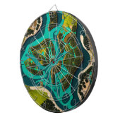 Futuristic Marshlands Dartbord (Voorkant Rechts)