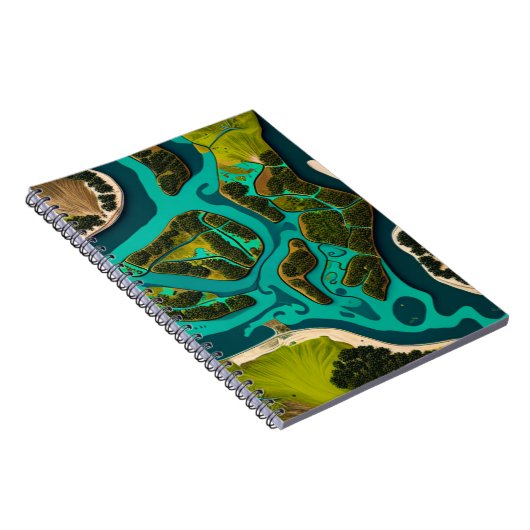 Futuristic Marshlands Notitieboek (Rechterzijde)