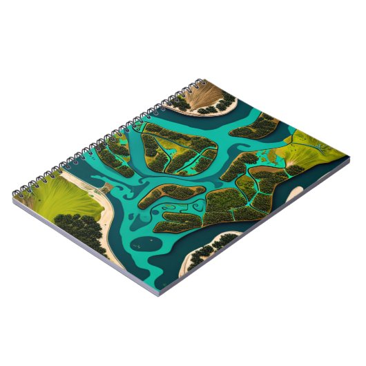 Futuristic Marshlands Notitieboek (Linkerzijde)