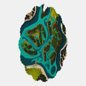 Futuristic Marshlands Ornament Kaart (Rechts)