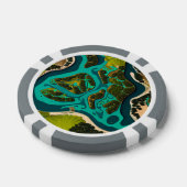 Futuristic Marshlands Poker Chips (Enkel)