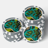 Futuristic Marshlands Poker Chips (Opstapeling)