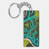 Futuristic Marshlands Sleutelhanger (Voorkant Links)