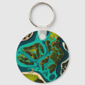 Futuristic Marshlands Sleutelhanger (Achterkant)