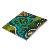 Futuristic Marshlands Tegeltje (Zijkant)