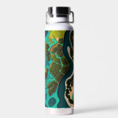 Futuristic Marshlands Waterfles (Achterkant)