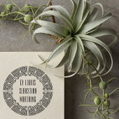 Futuristic Maze Custom Ex Libris Stamp Zelfinktende Stempel