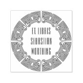 Futuristic Maze Custom Ex Libris Stamp Zelfinktende Stempel (Design)