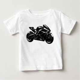 Futuristic Motorcycle Black White Vector 