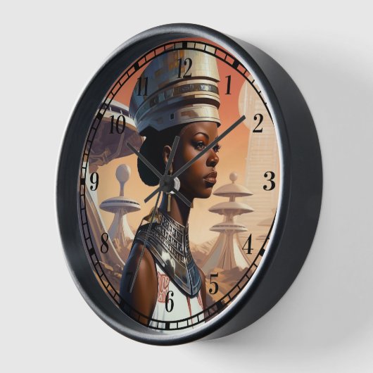 Futuristic Queen Afrofuturistic Science Fiction (Hoek)