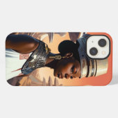 Futuristic Queen Afrofuturistic Science Fiction iPhone Hoesje (Achterkant horizontaal)