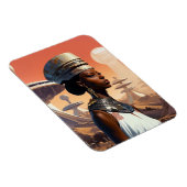 Futuristic Queen Afrofuturistic Science Fiction Magneet (Rechterzijde)