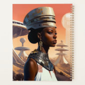 Futuristic Queen Afrofuturistic Science Fiction Planner (Achterkant)