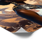 Futuristic Queen Afrofuturistic Science Fiction Poster (Hoek)