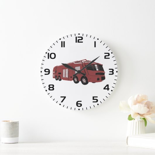 Futuristic Red Sci-Fi Command Vehicle Grote Klok (Huis)