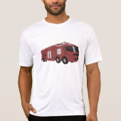 Futuristic Red Sci-Fi Command Vehicle T-shirt (Voorkant)