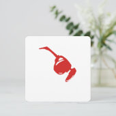 Futuristic Red Tech Design."Perfect for tech lover Kaart (Staand voorkant)