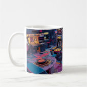 Futuristic Retro Arcade in Outer Space Koffiemok (Links)