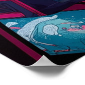 Futuristic Retro Arcade in Outer Space Poster (Hoek)