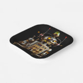 Futuristic Robot Bartender "Shaken or Stirred" Papieren Bordje (Gebogen)