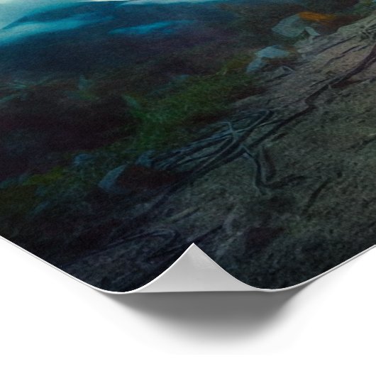 Futuristic Robot in Ancient Landscape Poster (Hoek)