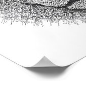 Futuristic Robotics Art: Cybernetic King Lion Head Poster (Hoek)