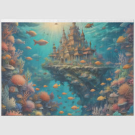 Futuristic scene of the Forest Landscape Tissuepapier