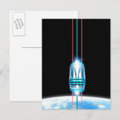 Futuristic Space Elevator Briefkaart (Voorkant / Achterkant)
