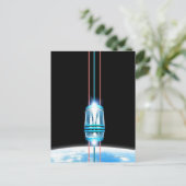 Futuristic Space Elevator Briefkaart (Staand voorkant)
