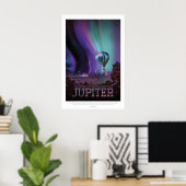 Futuristic Space Poster - Luchtballonnen op Jupite (Thuiskantoor)