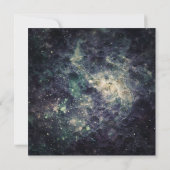 Futuristic Space Rock Cosmic Galaxy Birthday Party Kaart (Achterkant)