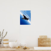 Futuristic Space Shuttle Poster (Keuken)