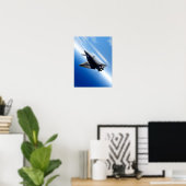 Futuristic Space Shuttle Poster (Thuiskantoor)