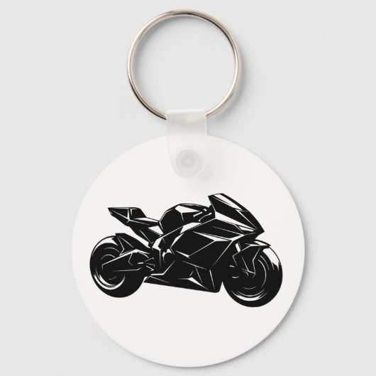 Futuristic Sport Motorcycle Design Sleutelhanger (Voorkant)