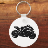 Futuristic Sport Motorcycle Design Sleutelhanger (Voorkant)