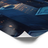 Futuristic Sunrise Cityscape Poster (Hoek)