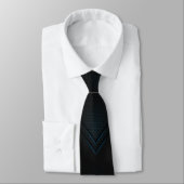 Futuristic Thin Blue Line Neck Tie Stropdas (Gebonden)