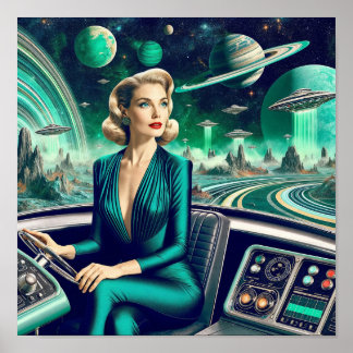 Futuristic Transportation Poster