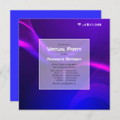 Futuristic virtuele-vaderdag kaart (Voorkant / Achterkant)