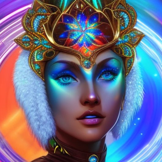 Futuristic Woman Top T-Shirt