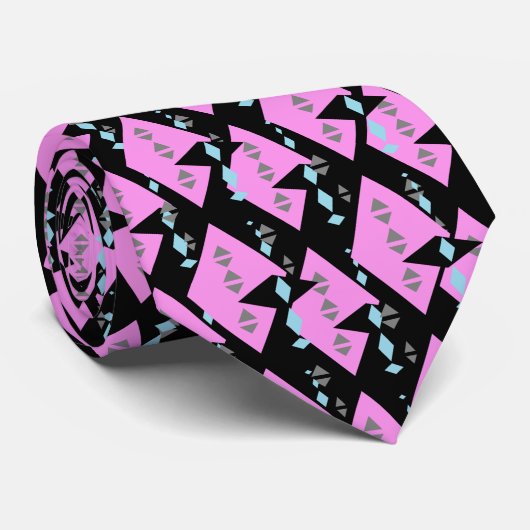 Futuristik Diamond Pattern-Stropdas Stropdas (Opgerold)