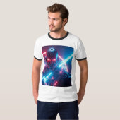 Futuristisch 3D Cinematic T-shirt – Bold Legendary (Voorkant volledig)