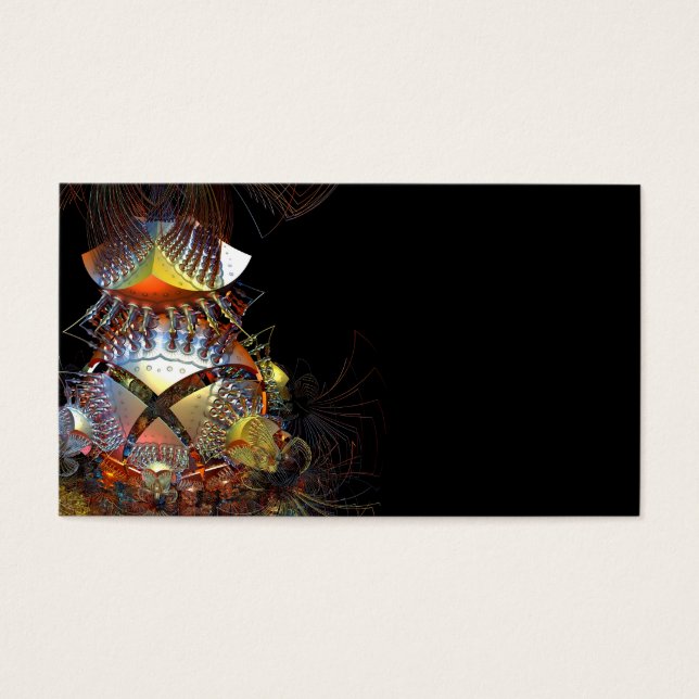 Futuristisch 3D fractal Visitekaartjes (Voorkant)