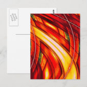 Futuristisch Abstract Briefkaart (Voorkant / Achterkant)