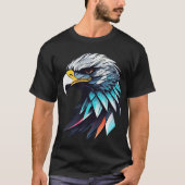 Futuristisch American Eagle basic Donker T-shirt (Voorkant)