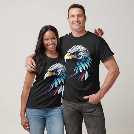 Futuristisch American Eagle basic Donker T-shirt (Unisex)