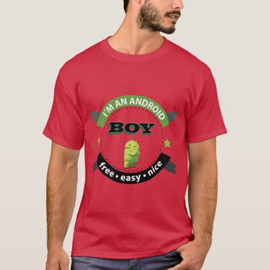 Futuristisch Android T-Shirt (Voorkant)