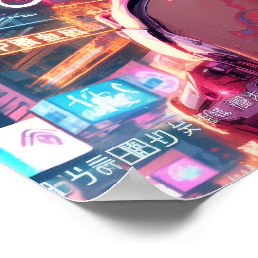 Futuristisch Art Poster: Ludo Ne Agni Omotel in de Poster (Hoek)